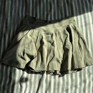 Pacsun PC 1980 Olive Green Pleated Skirt
